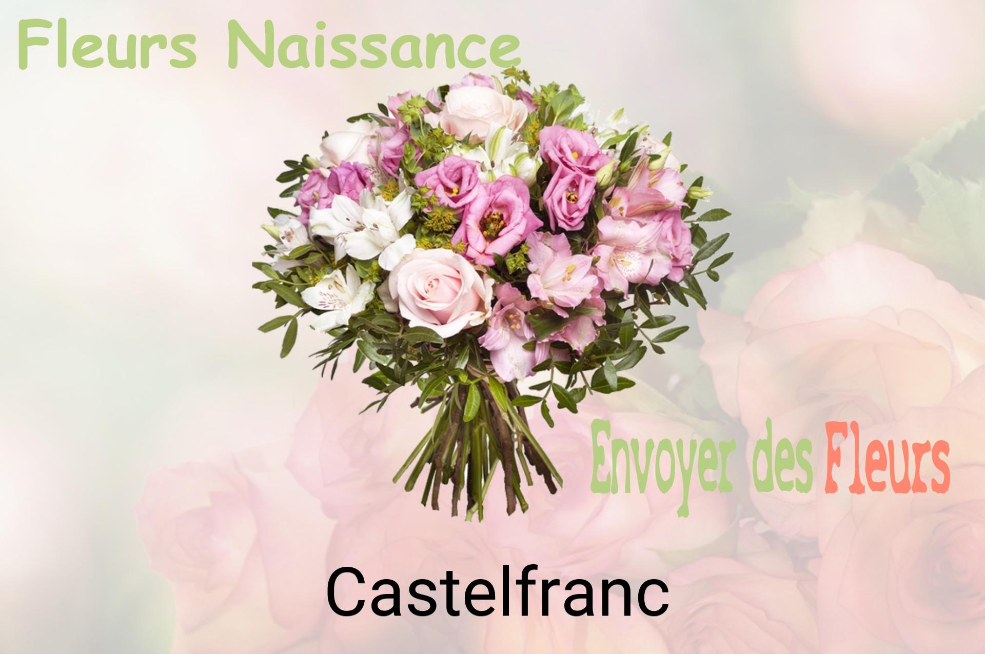 Bouquet de fleurs de naissance livré à Castelfranc